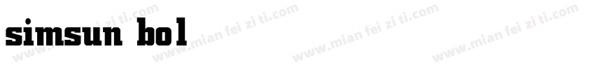 simsun bold 6345字体转换